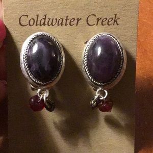 genuine stone clip on earrings Sale 3 for $20 NWT